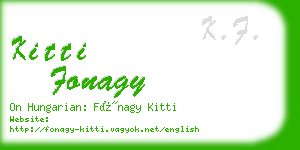 kitti fonagy business card